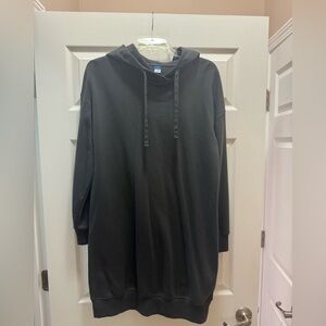 Grey sweatshirt dress